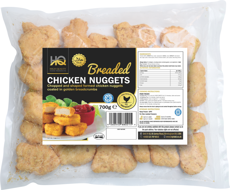 Breaded Chicken Nuggets Hq Halal Foods Birmingham
